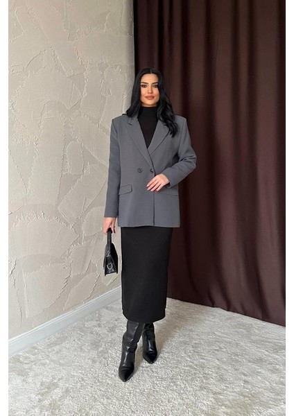 Füme Blazer Ceket