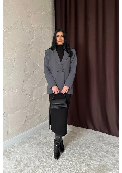 Füme Blazer Ceket