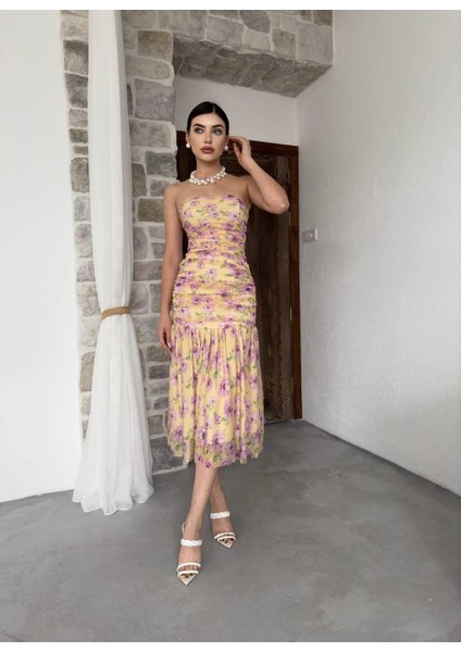 Talia Straplez Elbise