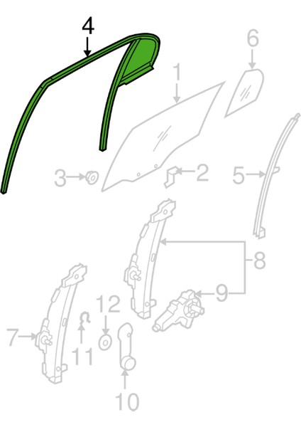 Mobıs Hyundai Accent Era Sağ Arka Cam Fitili 2006-2011 83541-1E000 fiyatları