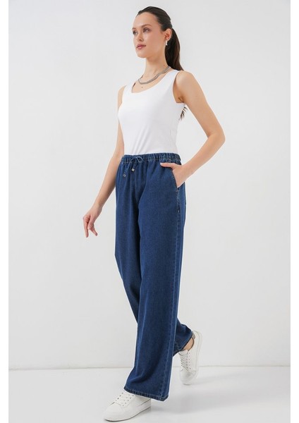 Geniş Paça Kot Pantolon 6706 - A.lacivert