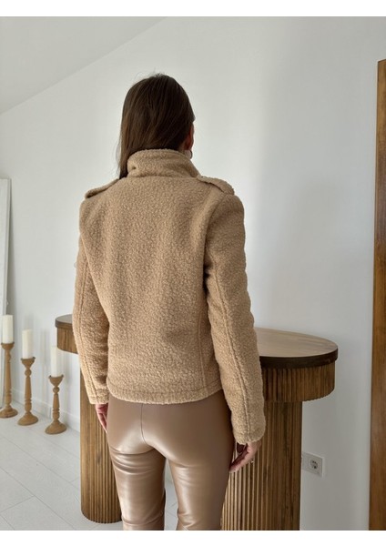 Camel Cepli Yumoş Ceket