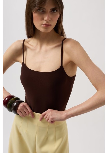 Ip Askılı Bodysuit