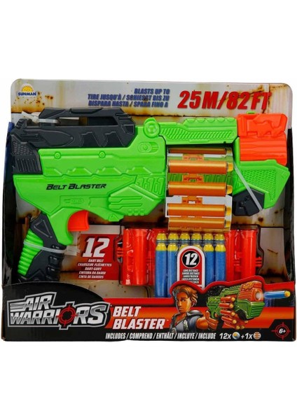 Nessiworld Air Warriors Belt Blaster Sünger Dart Atan Oyuncak