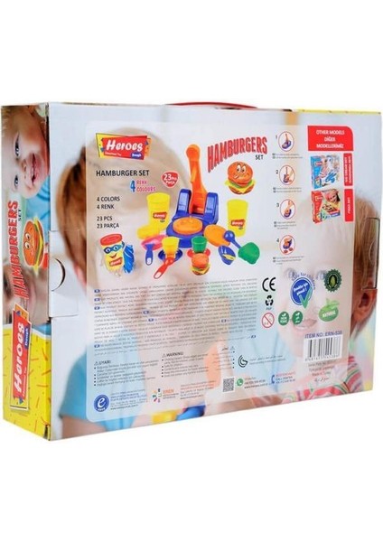 Nessiworld ERN-538 Heroes Hamburger Oyun Hamuru Seti - Eren Oyuncak fiyatları