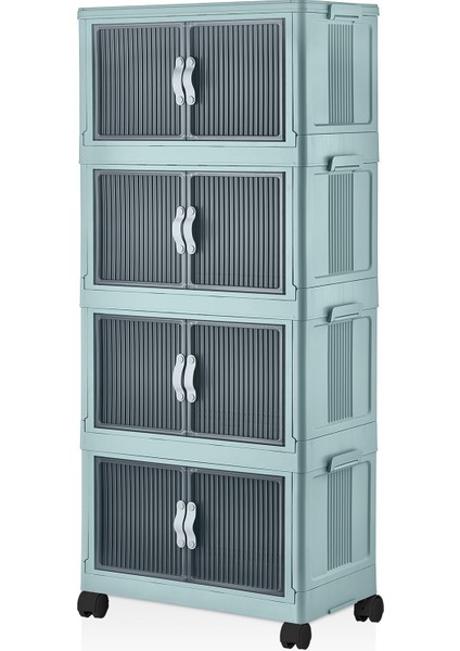 Katlanabilir Modüler Dolap 4 Lü 54 cm x 31,7 cm x 127 cm