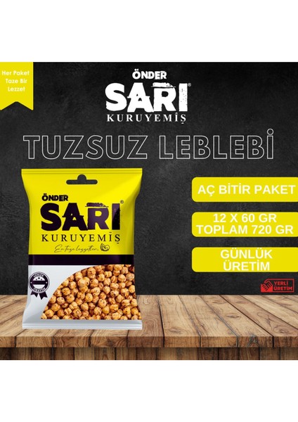 Tuzsuz Leblebi Aç Bitir Paket 60 gr x 12 Adet