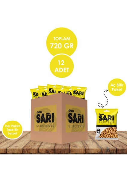 Tuzsuz Leblebi Aç Bitir Paket 60 gr x 12 Adet