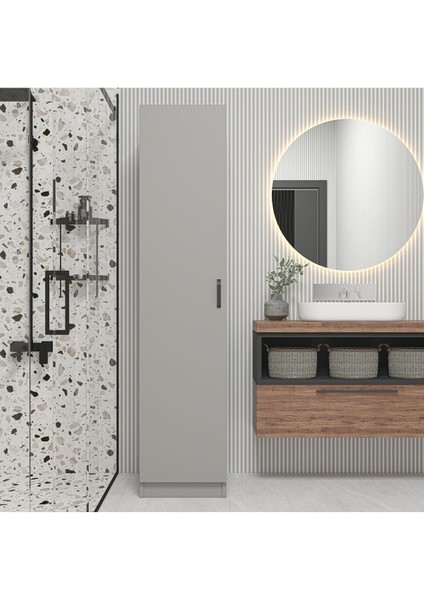 Yaman Luna Tek Kapaklı 4 Raflı Çok Amaçlı Mutfak Kiler ve Banyo Dolabı modelleri