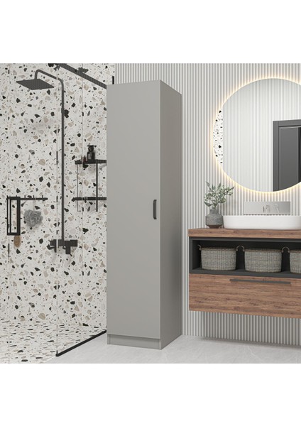 Yaman Luna Tek Kapaklı 4 Raflı Çok Amaçlı Mutfak Kiler ve Banyo Dolabı fırsatları