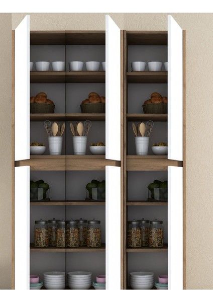 Ultra Çok Amaçlı 6 Kapaklı Mutfak Dolabı Ayakkabılık Banyo Dolabı Kiler Dolabı Patentli fiyatları