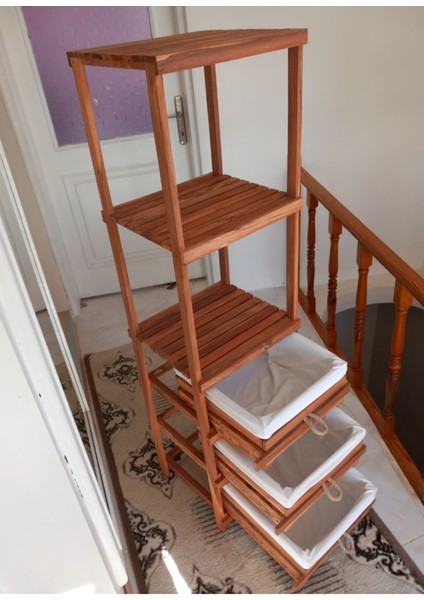 Ahşap Meyvelik Sebzelik Çok Amaçlı Raflı Mutfak ve Banyo Dolapları