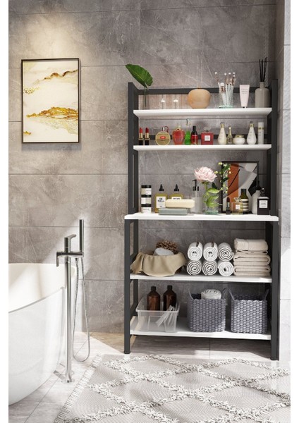 Dekoratif Mutfak-Banyo-Çalışma Odası- Salon Düzenleyici Raf Çok Amaçlı Raf 160X80X40
