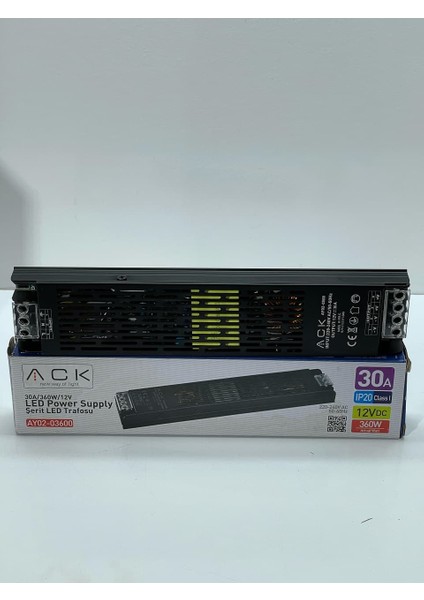 12V 30 Amper 360 W Slim LED Trafosu AY02-03600