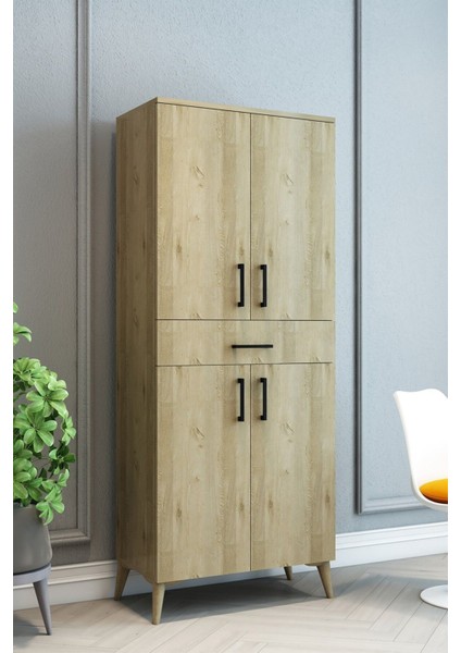 Rivoli Çok Amaçlı Erzak Dolabı Kiler - 175X70X37 - %100 Mdf