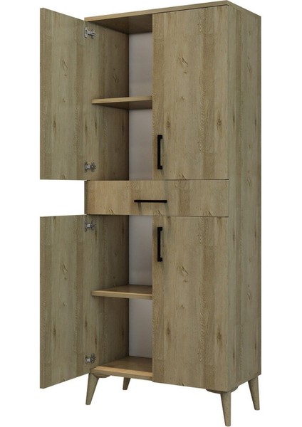 Rivoli Çok Amaçlı Erzak Dolabı Kiler - 175X70X37 - %100 Mdf modelleri