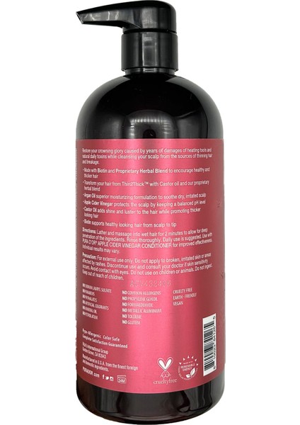 Apple Cider Vinegar THIN2THICK Şampuan 709ML