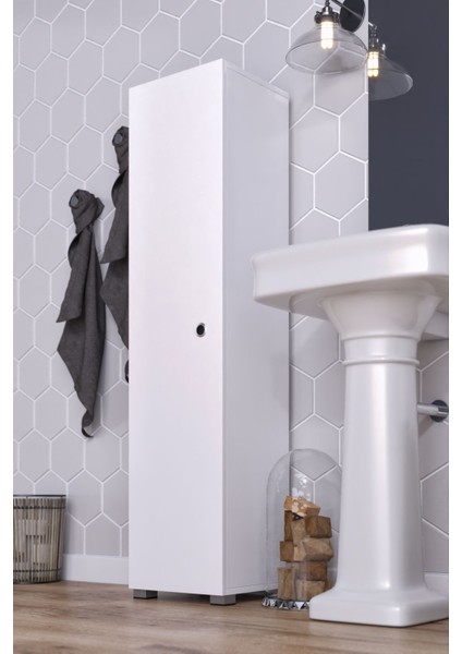 Tek Kapaklı 6 Geniş Raflı Çok Amaçlı Dolap