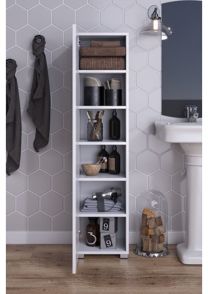 Tek Kapaklı 6 Geniş Raflı Çok Amaçlı Dolap modelleri