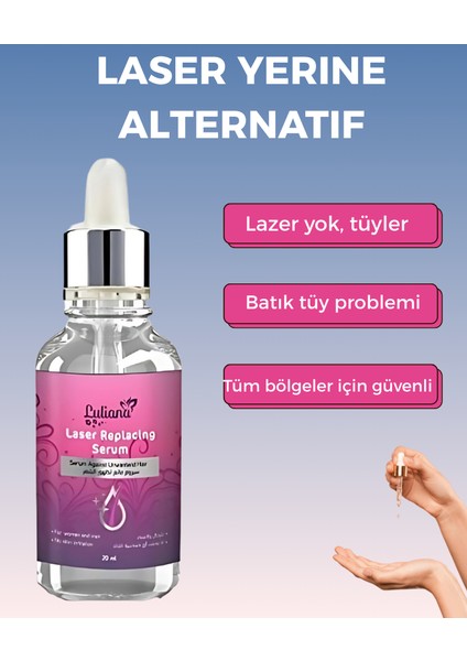 Doğal Tüy Azaltıcı Serum – Hassas Bölgeler İçin Uygun – 20 ml