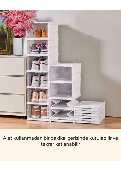 6 Raflı Çok Amaçlı Katlanabilir Dolap, Ayakkabılık ve Raf fiyatları