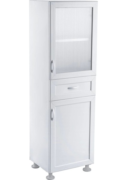 Manolya 2 Kapak 1 Çekmeceli Pvc Dolap