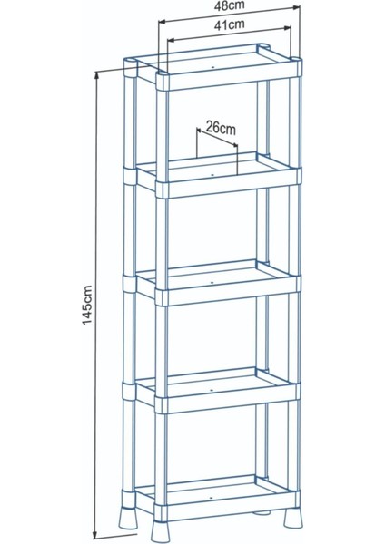 Çok Amaçlı 5 Raflı Su Geçirmez Örtülü Mutfak Banyo Balkon Dolabı Mobilyası fiyatları