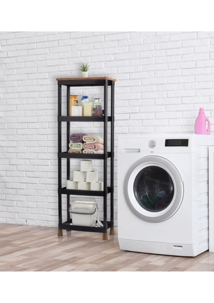 Çok Amaçlı 5 Raflı Su Geçirmez Örtülü Mutfak Banyo Balkon Dolabı Mobilyası modelleri