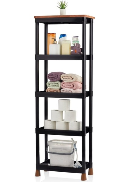 Çok Amaçlı 5 Raflı Su Geçirmez Örtülü Mutfak Banyo Balkon Dolabı Mobilyası fırsatları