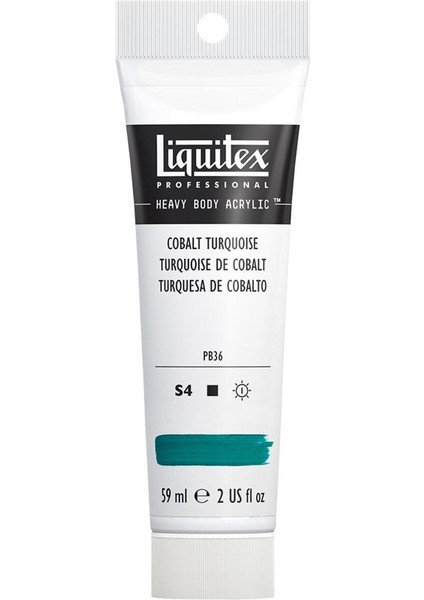 Professional Heavy Body Akrilik Boya 59ML Cobalt Turquoise 169 S4