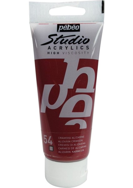 Studio Akrilik Boya - Alizarin Crimson - 100ML - N:54