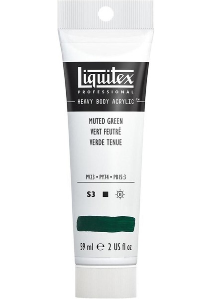 Professional Heavy Body Akrilik Boya 59ML Muted Green 501 S3