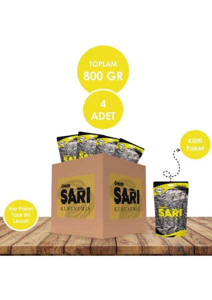 Tuzsuz Ay Çekirdeği 200 gr x 4 Adet