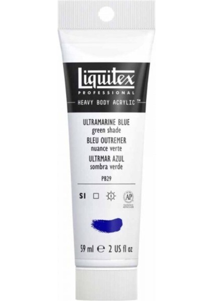 Professional Heavy Body Akrilik Boya 59ML Ultramarine Blue Green Shade 380 S1