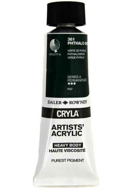 Cryla Heavy Body Artists' Akrilik Boya 75ML N:361 Phthalo Green modelleri
