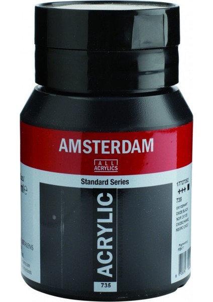 Amsterdam Akrilik Boya 500ML 735 Oxyde Black fiyatları