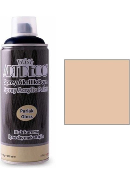Akrilik Sprey Boya Parlak Renkler Ten Rengi 400ML