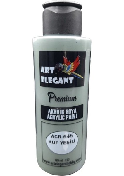 Art Elegant Akrilik Boya 120ML ACR-645 Küf Yeşili