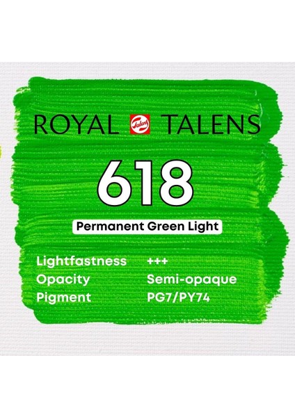 Akrilik Boya 750ML 618 Permanent Green Light