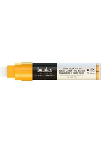 Professional Akrilik Markör Kesik Uç 15MM Cadmium Yellow Deep Hue 163