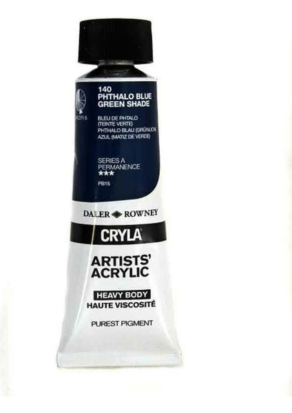 Cryla Heavy Body Artists' Akrilik Boya 75ML N:140 Phthalo Blue Green Shade