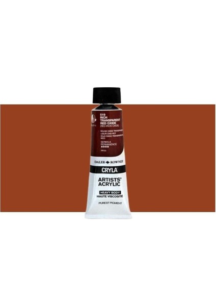 Cryla Heavy Body Artists' Akrilik Boya 75ML N:519 Rich Transparent Red Oxide fiyatları