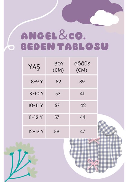Kız Çocuk Uzun Kollu Mavi Ekose Gömlek