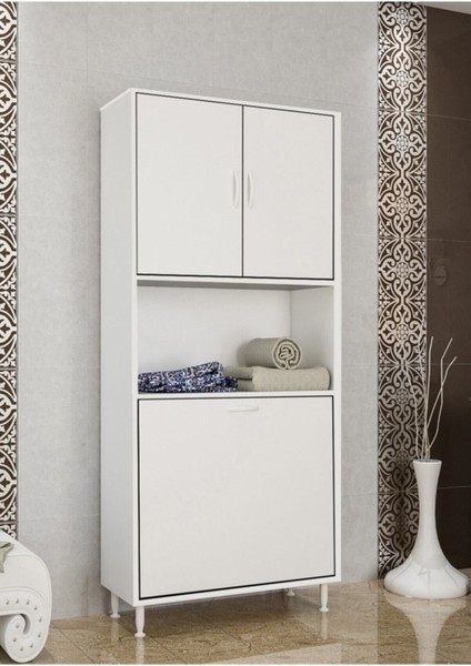 Çok Amaçlı Dolap Kirli Çamaşır Dolabı Kirli Çamaşır Sepetli Banyo Dolabı Mutfak Dolabı