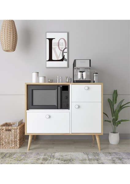 Fresh Kahve Köşesi / Çok Amaçlı Dolap / Airfryer Dolabı / Mutfak Organizeri