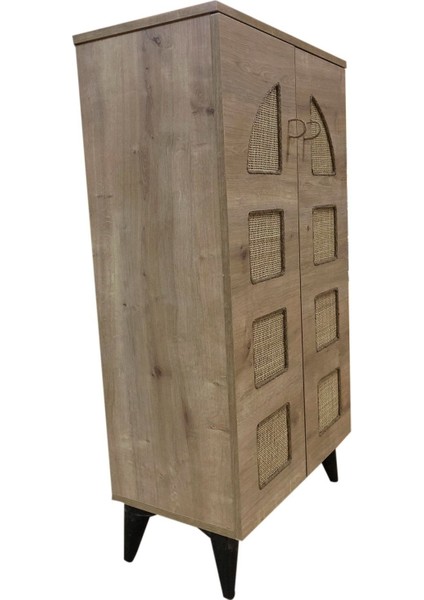 Çok Amaçlı Dolap-Kitablık -Ayakkabılık - Depolama Saklama Dolabı-Dekor Alaçatı-Hasır-Rattan-Hazeran fiyatları