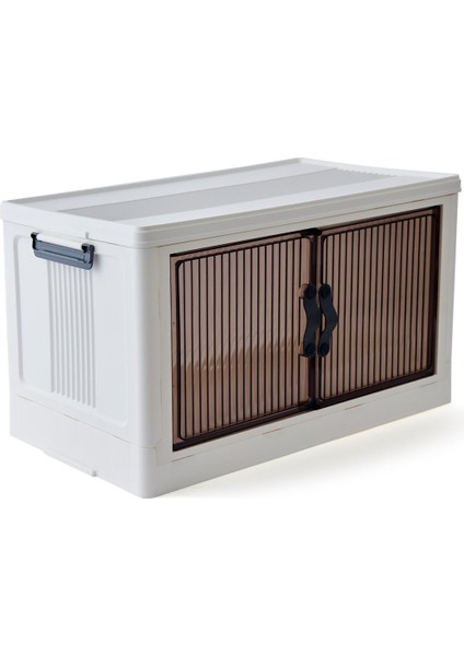 Emayhome Fold & Go 4 Kat Katlanır Dolap - Beyaz - 127X55X31,7 cm