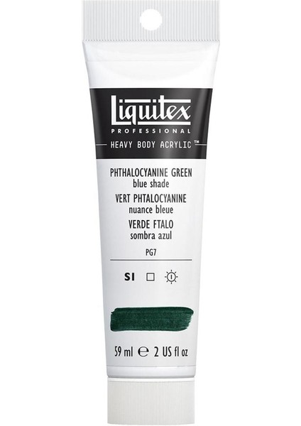 Professional Heavy Body Akrilik Boya 59ML Phthalocyanine Green Blue Shade 317 S1