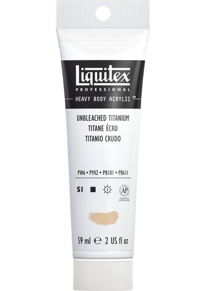 Professional Heavy Body Akrilik Boya 59ML Unbleached Titanium 434 S1