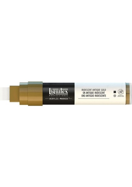 Professional Akrilik Markör Kesik Uç 15MM Iridescent Antique Gold 237